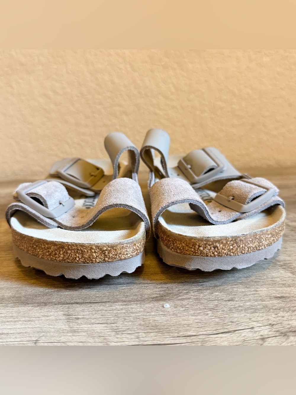 NWOB Birkenstock Arizona split gray sandals Women’s size 7 - Picture 5 of 14